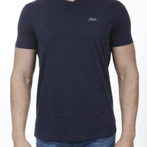 V NECK TEE — RICA NAVY